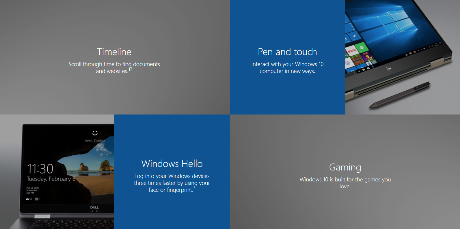 windows 10 features windows 10 features